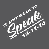 It aint weak to speak car sticker decal, window sticker, mental health sticker - Mega Sticker Store